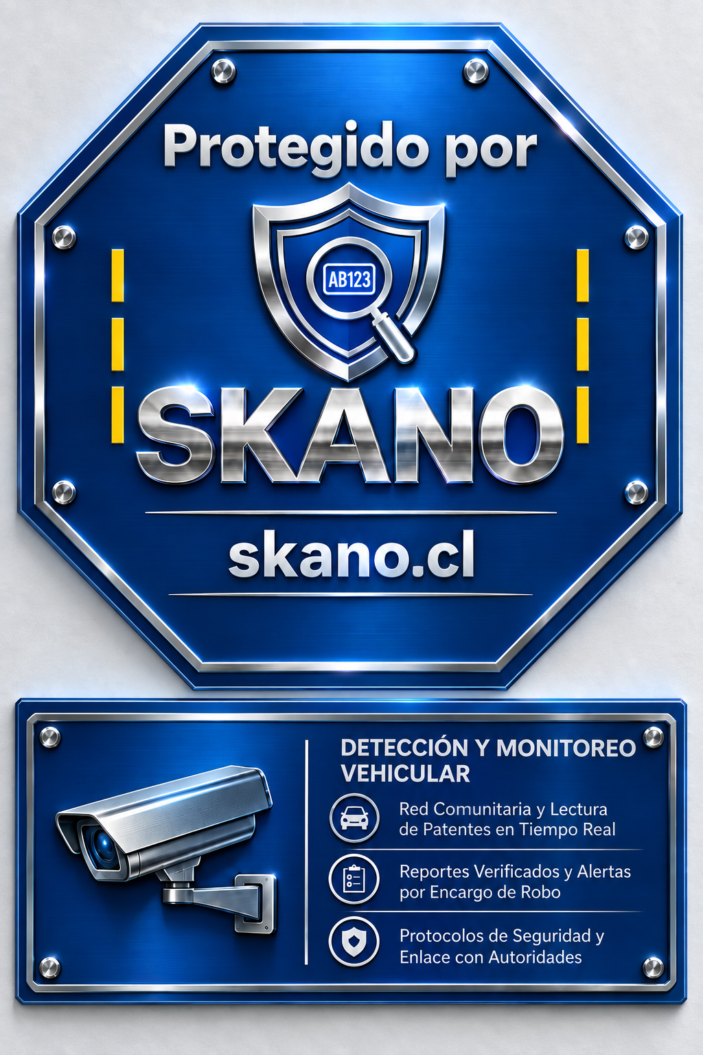 Distintivo Protegido por SKANO